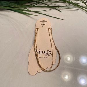Bijoux bar anklet set